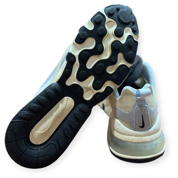 Nike Air Max 270 React Fossil Ghost Woman’s 9.5 - Picture 9 of 9